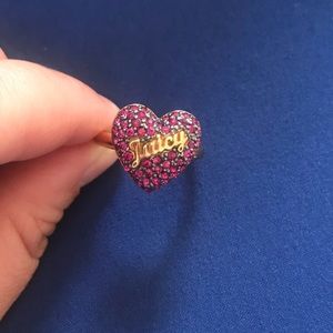 Juicy couture heart ring size 7